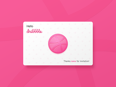 Hello Dribbble