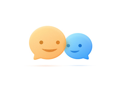 Smile emoji icon message