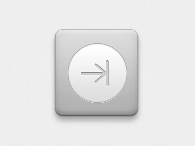 Short Cut button icon inset keyboard logo tab ui