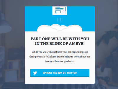 Twitter share modal