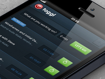 Toggl iPhone Timer App