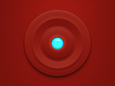 Red Power Button thing button elements layer light nothing red ui