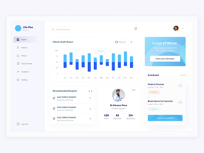 Life Plus Medical Dashboard 🔥🔥