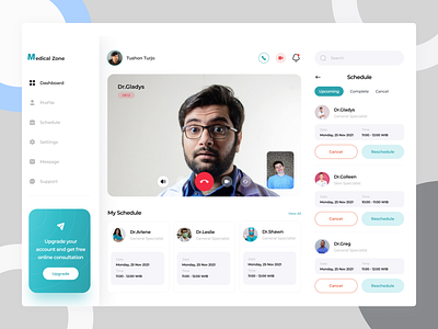 Medical Zone Medical Dashboard UI 🔥🔥