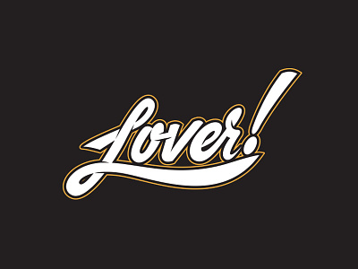 Lover! draw hand drawn illustrator love lover type typography