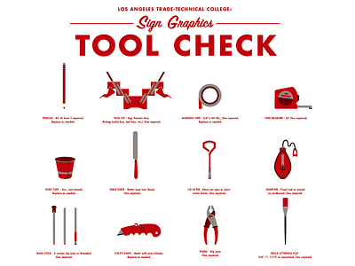 LA TRADE TECH Sign Graphics Tool Check