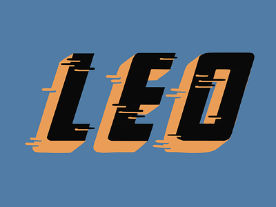 Leo - Name Sign handlettering illustration lettering procreate signpainting