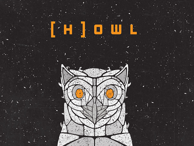 [ H ] O W L | Artwork album animal artwork cd eyes howl minimal music owl stars texture yellow