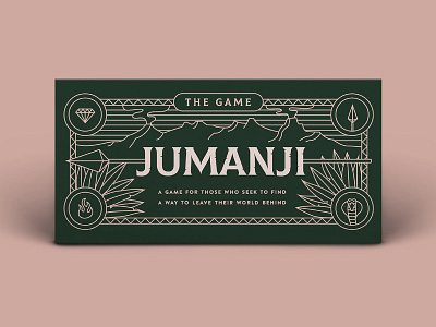 Jumanji Game Redesign boardgame contrast game illustration jumanji packaging typography