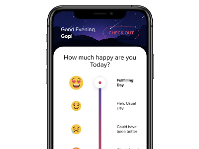 How's your day today? mobile app slider today vertical slider