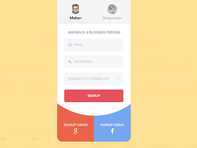 Startup Mafia Signup business colors material signup startup mafia startupmafia.club