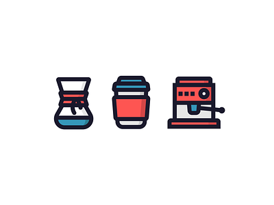 Life Juice blue bold chemex coffee coffee shop design espresso geometric icon icon a day iconography icons illustration line mark pink set symbols vector