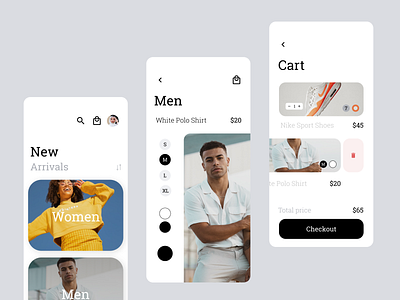 Fashion Clothing App app clothing fashion product design ui ux