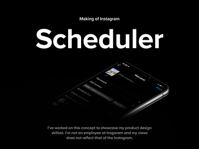 Scheduler for instagram - Case study