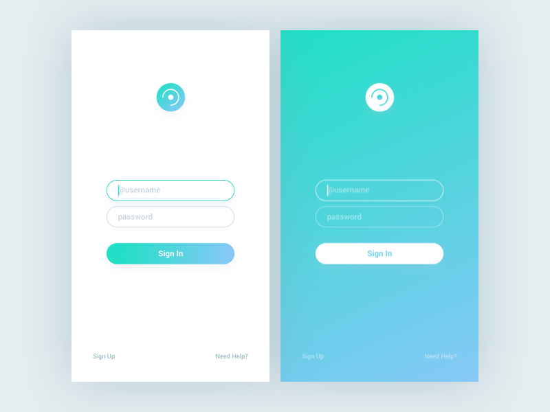 Sign In - Daily UI #001 by Alifya Kothari on Dribbble