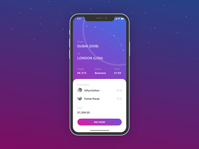 Flight booking app booking destination flight ios route travel ui ux