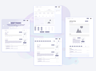 Early Stage Wireframes prototype ui ux web wireframes wireframing