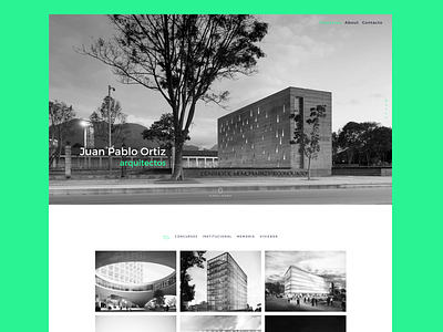 Website Design for architecture firm architect minimal web