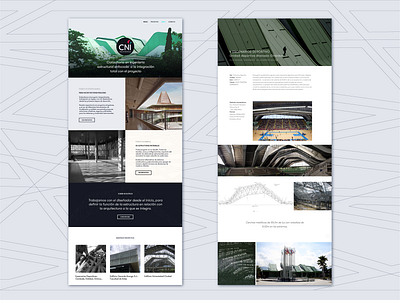 Website for engineering studio architect brand minimal patterns portfolio typography ui web wordpress