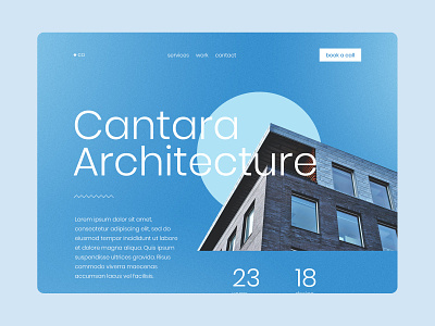 Cantara Architecture architecture architecture company architecture firm concept design homepage homepage design house property ui ux web design