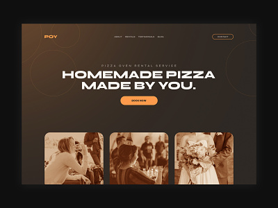 Pizza Ovens Yorkshire branding design homepage homepage design pizza pizza ovens pizza place pizza restaurant ui ux web design