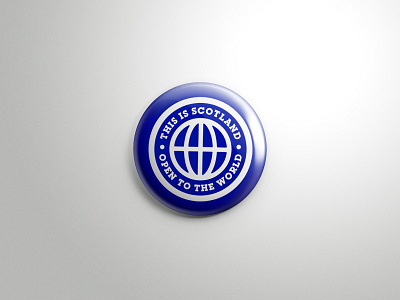 Unused Pin adhesive branding design edinburgh industrial logo old pin scotland work world