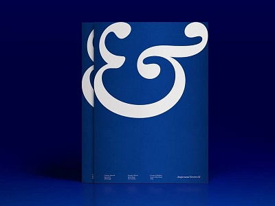 Ampersand Series 01 a3 ampersand blue cosmic blue creative pints paper poster print type