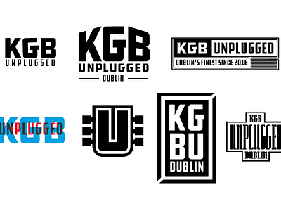 Concepts for KGB Unplugged branding design edinburgh industrial logo old pin scotland thick work world