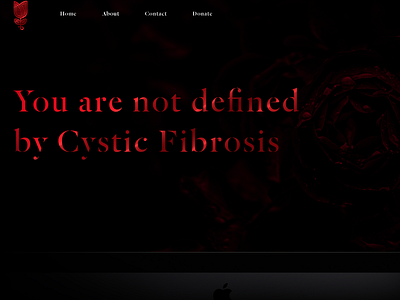 65 Roses - Progress - Web branding cf cystic fibrosis design icon line logo monoline red rose test thick