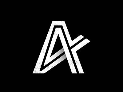 "A" from the graveyard branding letter logo minimal