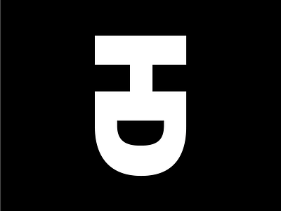 Heavy Design Co. icon agency black face icon logo simple smile white