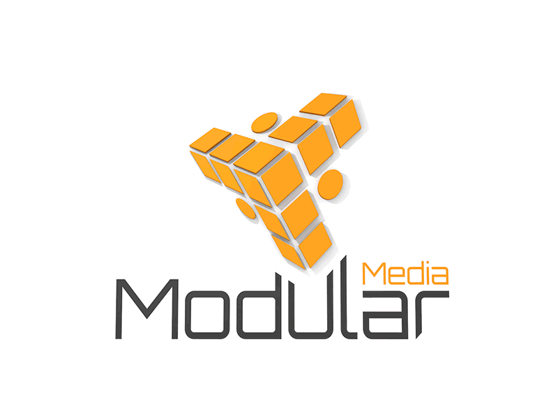 Animated Logo - Modular Media animation clean cube dynamic george ruiz gif logo modular orange