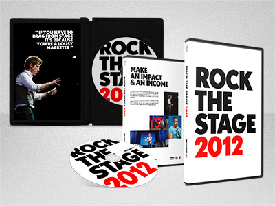Rock The Stage dvd packaging print