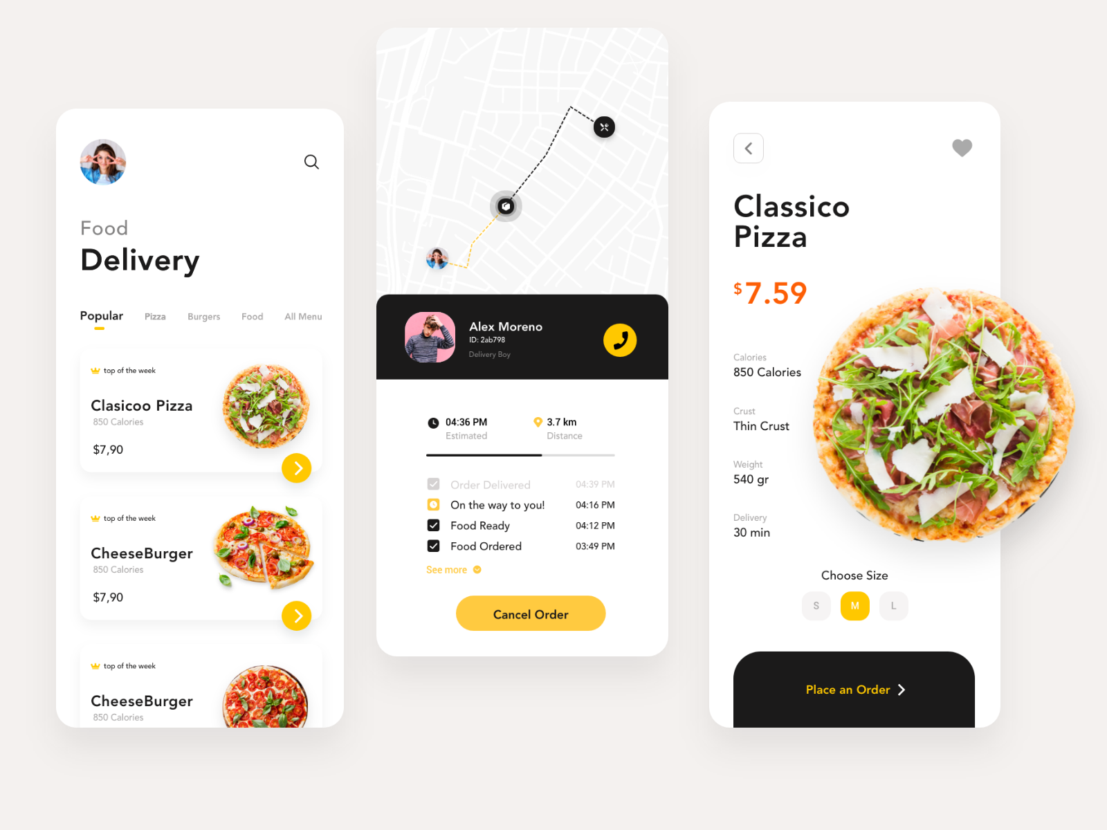 Food Delivery - Mobile App by Ghulam Mustafa on Dribbble