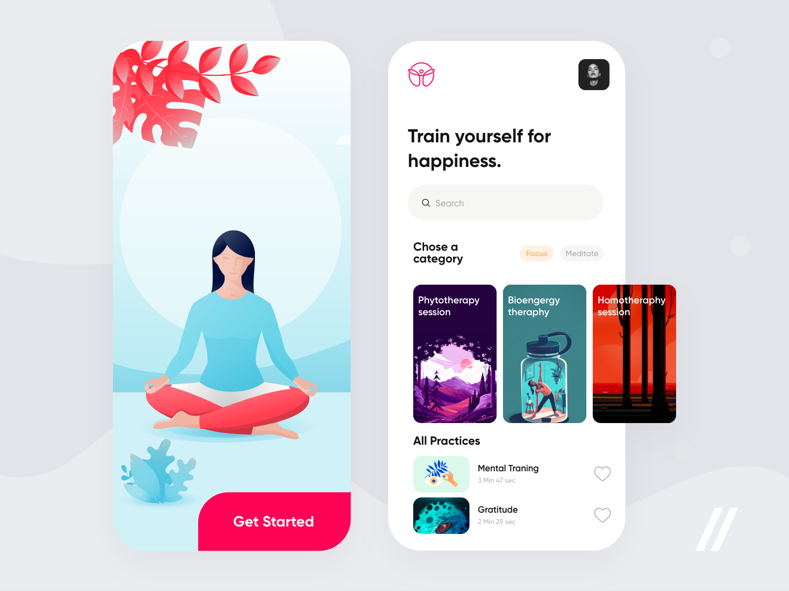 Mobile App Mindfulness by Ghulam Mustafa on Dribbble