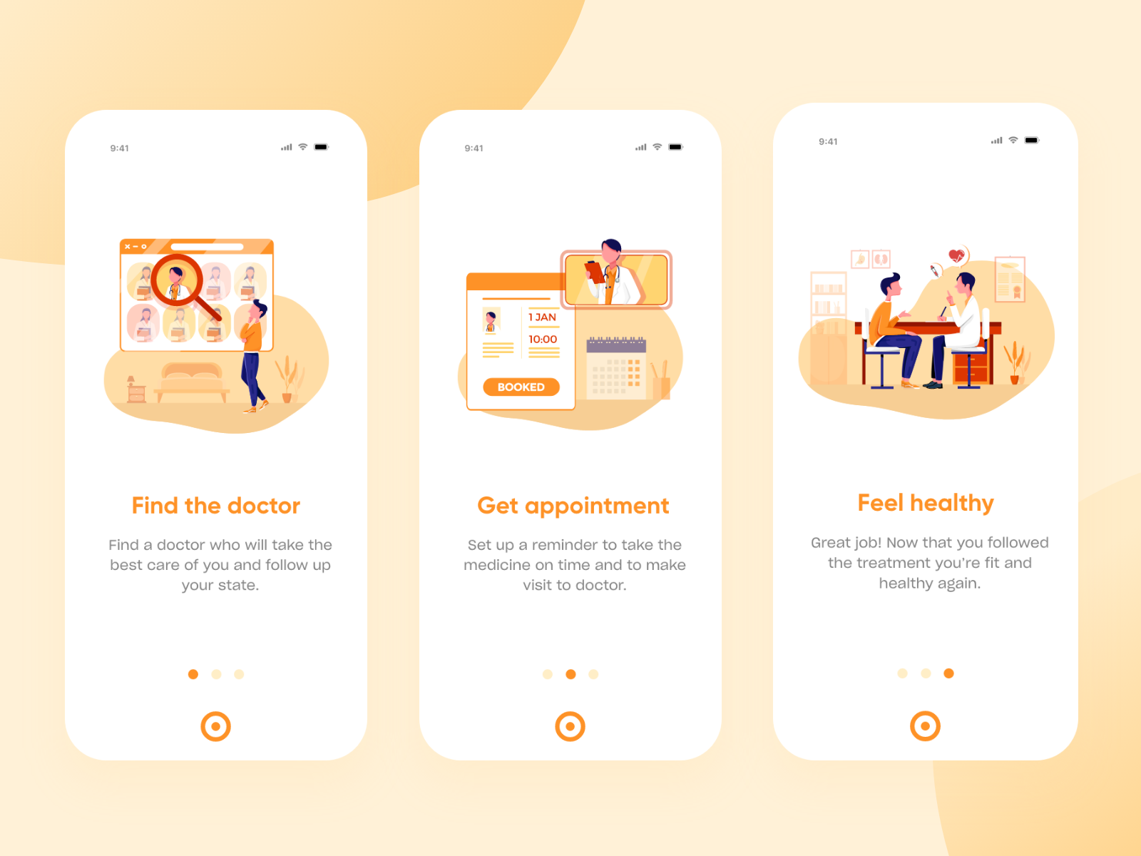 Medicine Mobile App Onboarding by Ghulam Mustafa on Dribbble