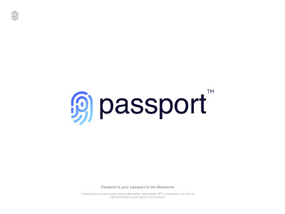 Passport Logo branding creative identity indentity login logo nfts
