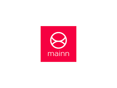 Mainn logo cool fresh mainn modern. rounde