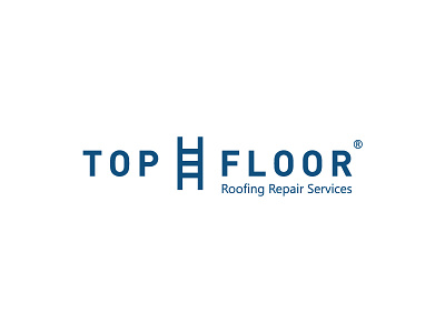 Top Floor Logo Design design floor logo repair roofing services top