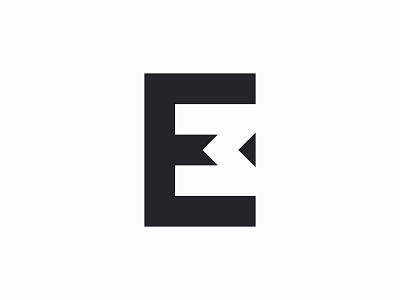 Monogram for Eddie van der Meer black branding creative dark em identity logo m mono negative space professional