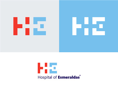 Hospital of Esmeraldas branding care clever he hospital logo