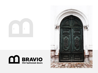 Bravio Old Fashioned doors b branding creative design door fashion idea letter logo old