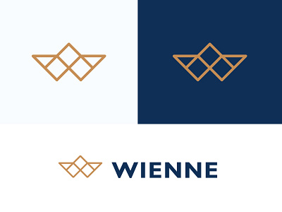 Wienne Old Fashion Watch Brand blue branding design fashion fashioned logo old unicorn vienna w watch wienne
