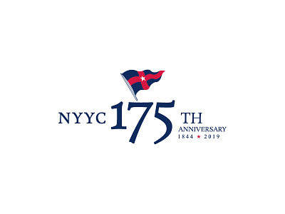 New York Yacht Club 175 Anniversary 175 anniversary 2019 branding club logo new york pro yacht club