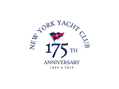 New York Yacht Club 175 Anniversary 175 anniversary 2019 branding club logo new york pro yacht club