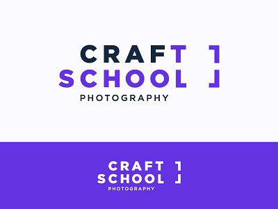 CRAFT SCHOOL art school colored craft creative identity logo photography school