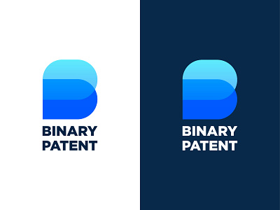 BP logo design for Binary Patent app blue bp brand branding corporate creative icon identity illustration invite letter logo new pb pro top