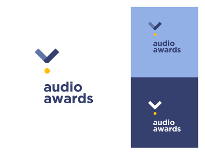 Audio Awards audio award awards blue branding creative design identity illustration logo medal music new professional unique