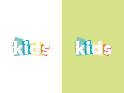 Kids Logo proposal 2 art childcare colorful identity kids kids art logo multicolor multicolored vibrant