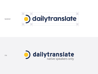 dailytranslate updated logo blue branding creative dailytranslate design identity language logo new pro professional re design rebrand translate translation translation services typography updated